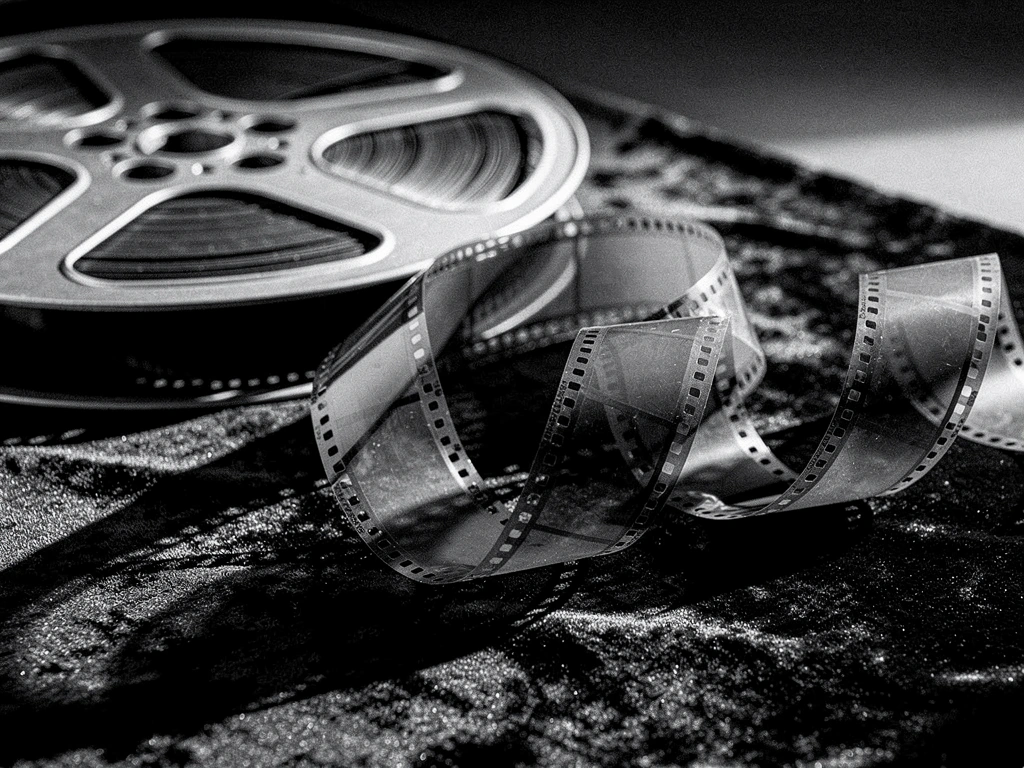 35mm film strips close-up